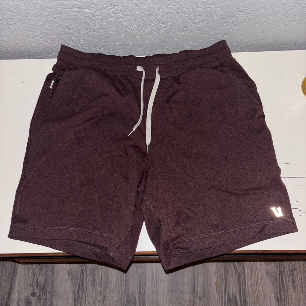 Vuori Men's Dark Brown Athletic Shorts
